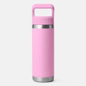 YETI Rambler 18Oz Bottle (Power Pink) Stainless Steel w/Color Matching-Excellent